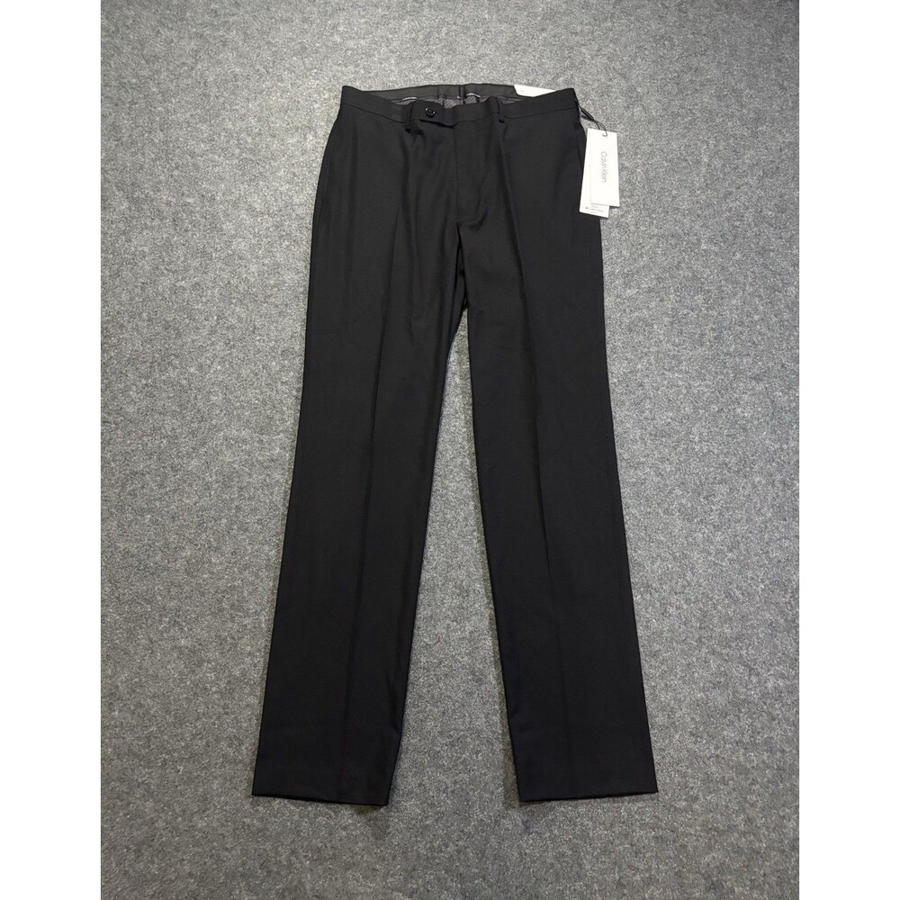 NEW Calvin Klein Dress Pants Men’s Size 33x34 Flat Front Slacks Slim Fit